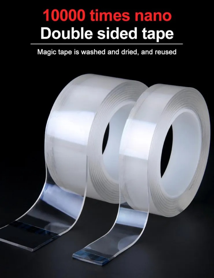 Picture of 135m Nano Tape Double-Sided Adhesive Tape Traceless Waterproof Tape For Bathroom Kitchen Sink Tap Gel Sticker - White