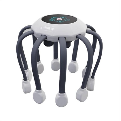 Picture of Electric Head Massager Octopus Massager 20 Contracts 5 Modes Scalp Massager 2 Extra Long Contract Red Light Therapy Device - Black