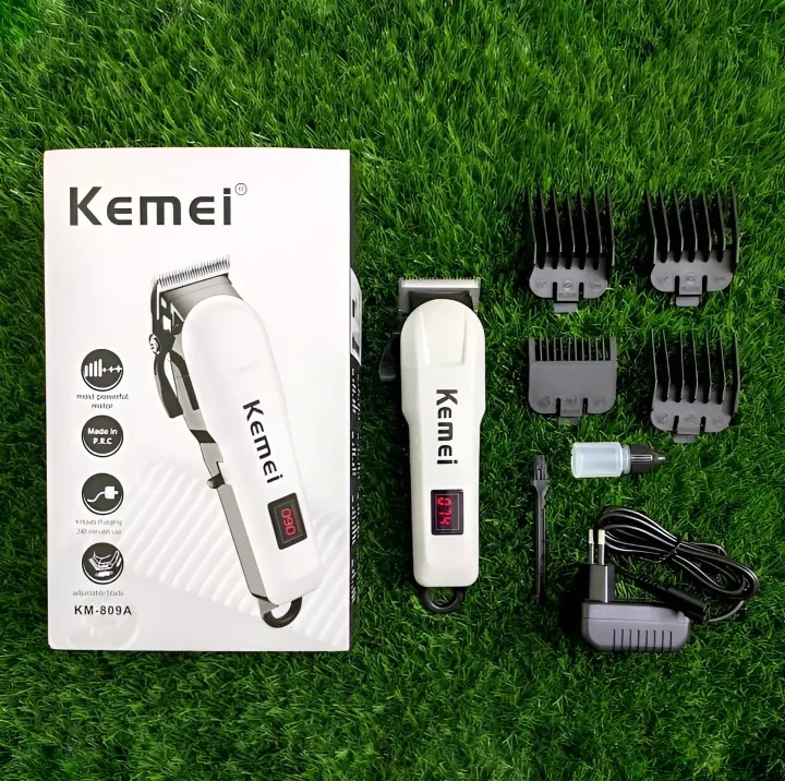 Picture of Kemei 809A AC/DC Rechargeable Professional Hair Trimmer and Beard Trimmer for Men
