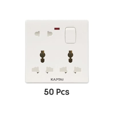 Picture of KAPTAI 8-Pin Multi Socket (50 Pcs)-White