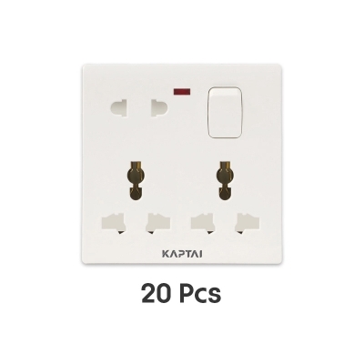 Picture of KAPTAI 8-Pin Multi Socket (20 Pcs)-White