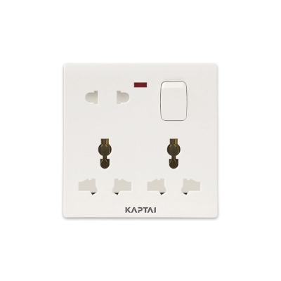 Picture of KAPTAI 8-Pin Multi Socket - 2U-White
