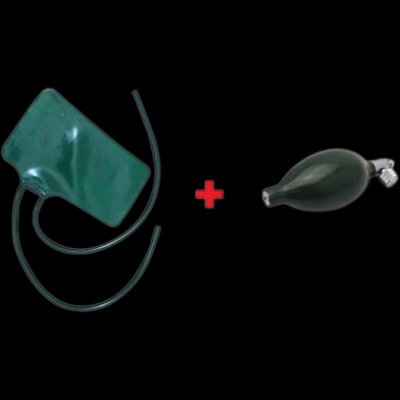Picture of BP BLADDER AND BP BULP Manual Blood Pressure Machine Accessories (Any Colour). - Green,M (8.7 - 12.5 inch)