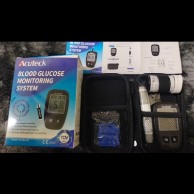 Picture of Blood Glucose Monitoring Machineexactive Vital Glucose Meter Honstime With 10 Free Strips - Black