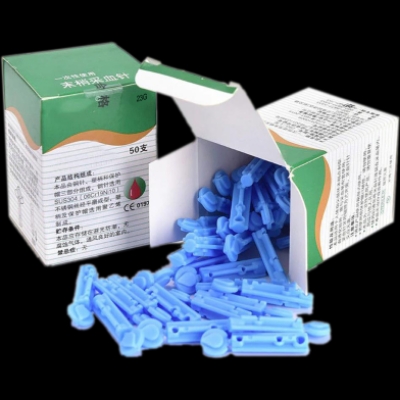 Picture of Lancet Pen Disposable Needles 100 Pcs - Blue