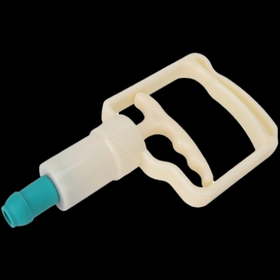 Picture of Plastic And Rubber Hand Vacuum Cupping Pump For hijama Therapy - White