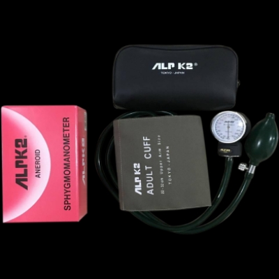 Picture of Alpk2 Japan Aneroid Blood Pressure Monitor Analog BP Machine with Stethoscope - M (8.7 - 12.5 inch)