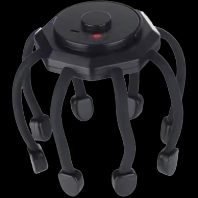 Picture of Electric Head Massager for Stress Relief Scalp Massage Physiotherapy Claw Decompression Head Scratcher Improve Sleep - Black