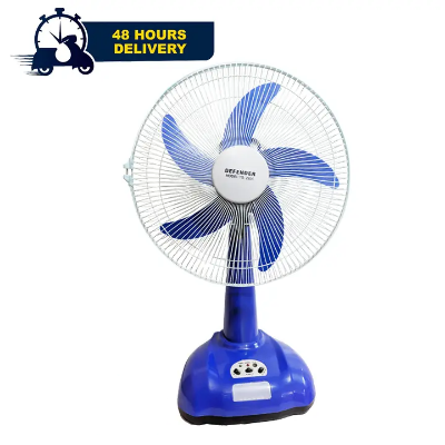 Picture of Defender 16" Rechargeable AC/DC Fan with LED Multi-Function Blue (TS-2926)