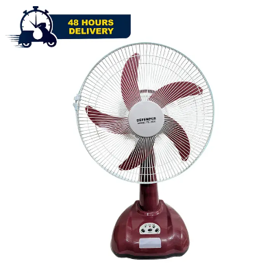 Picture of Defender TS-2926 Rechargeable Fan AC/DC with LED Multi-Function 16" Maroon