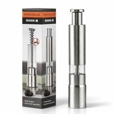 Picture of Stainless Steel Manual Pepper Grinder – Silver