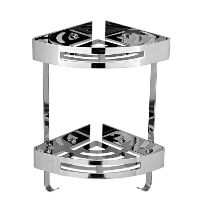 Picture of Household Ss Bathroom Wall Mount Mount Metal Basket Triangle Rack Holder Shampoo Shower Shower Shower Shower Shower Shower Ss Triangle 2 Layer