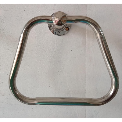 Picture of Triangle with Stainless Steel Towel Ring/Napkin Ring - Bathroom Towel Holder - Towel Hanger with Chrome Finish