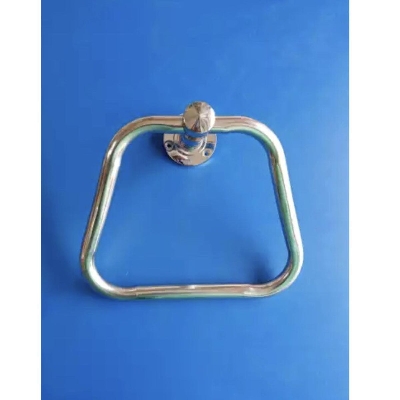 Picture of Triangle with Stainless Steel Towel Ring/Napkin Ring - Bathroom Towel Holder - Towel Hanger with Chrome Finish