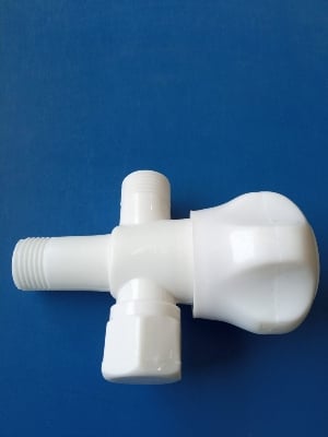 Picture of টু-ইন এংগেল স্টপ কক বনক্যাপ সহ - bathroom accessories (White)