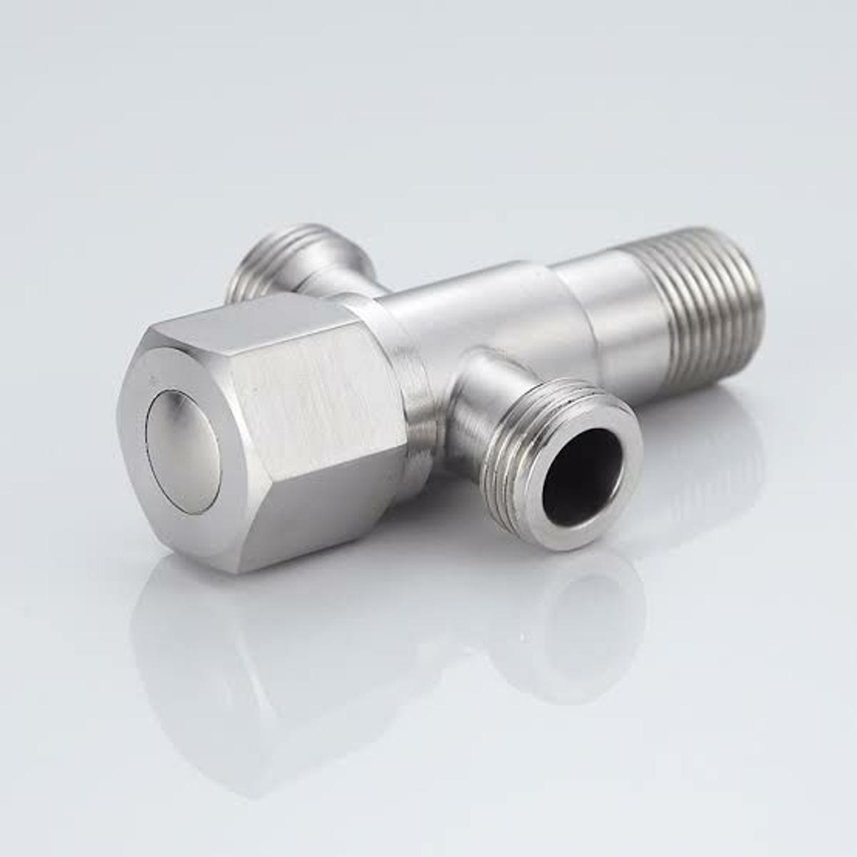 Picture of STAINLESS STEEL TWO IN 1 ANGLE VALVE (Silver)