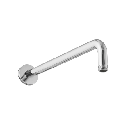 Picture of (14)" wall ceiling round shower arm stainless steel chromed bathroom shower accessories top shower head fixed pipe shower holder (Silver)