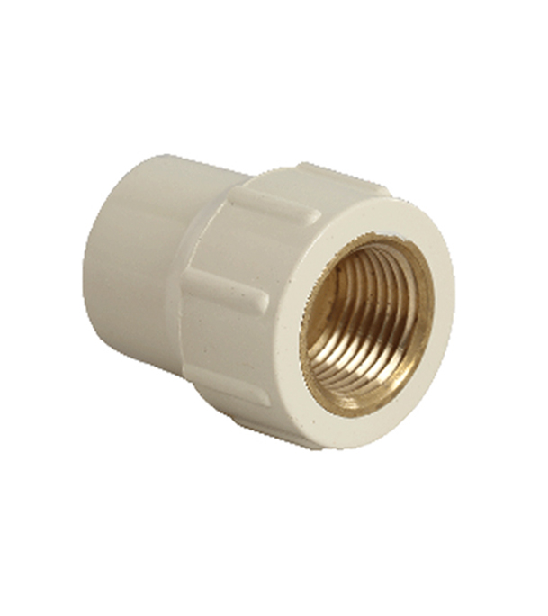 Picture of ERA CPVC 3/4 X 1/2 inch Female Brass Threaded Adapter (Ivory)