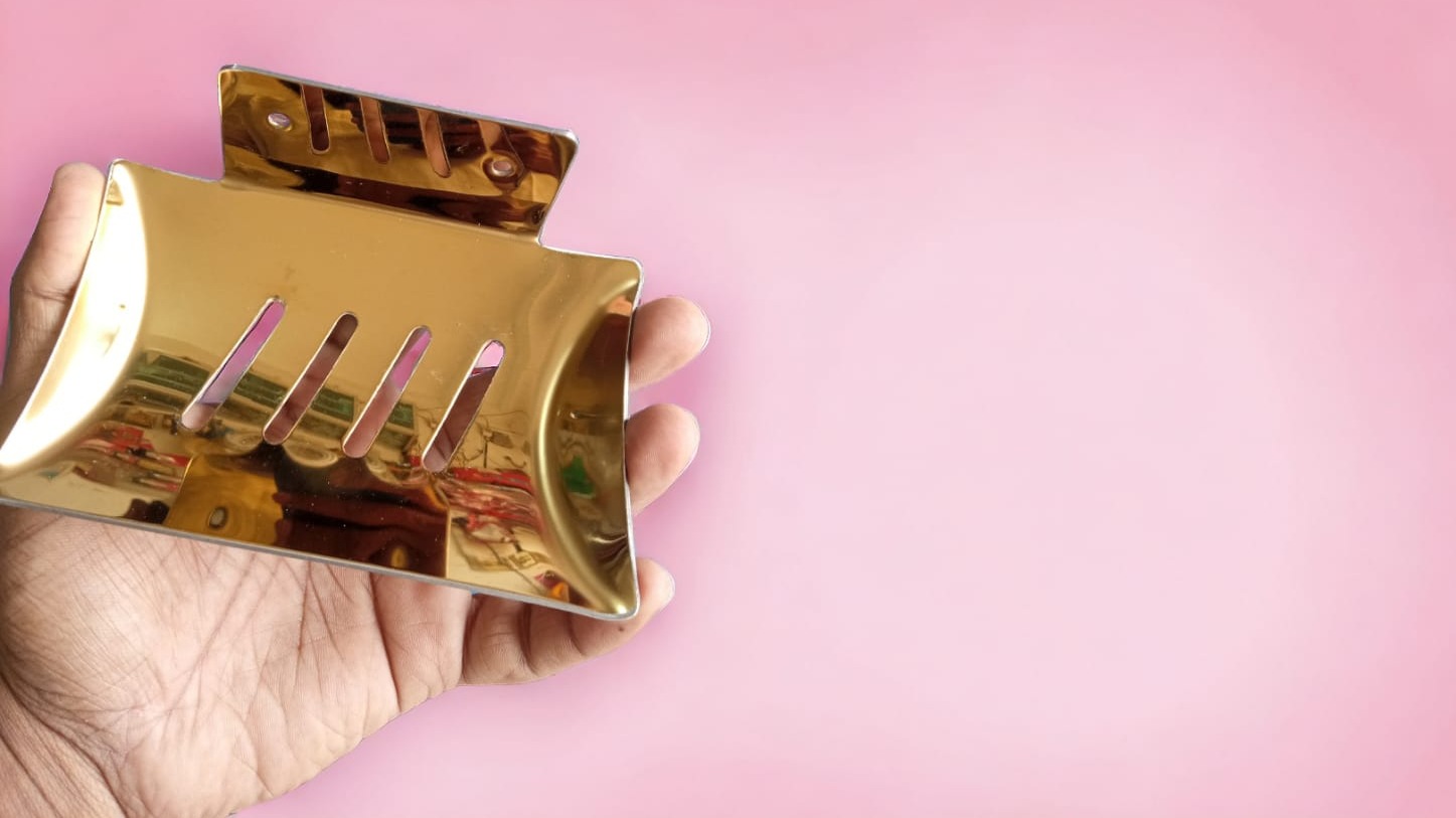 Picture of Wall Mounted Stainless Steel Soap Case Golden Color (Gold)