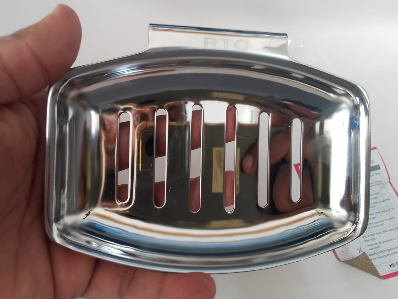 Picture of Stainless Steel Soap case - Bathroom Soap Stand Soap dish Holder (Silver)