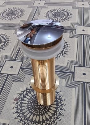 Picture of 7 inch Basin Pop Up Mushroom Waste Brass (Gold)