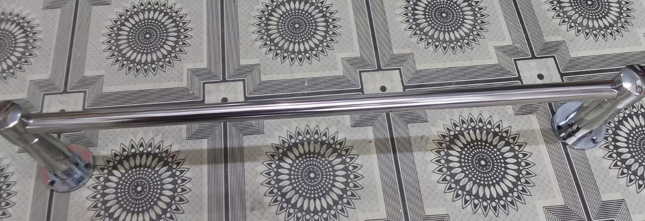 Picture of Towel Bar, Stainless Steel towel rail , Wall Mounted Stainless Steel (Size : 60cm) (Silver)