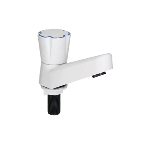 Picture of WATERTEC PVC Plastic Pillar Tap/Fixed basin tap (White)