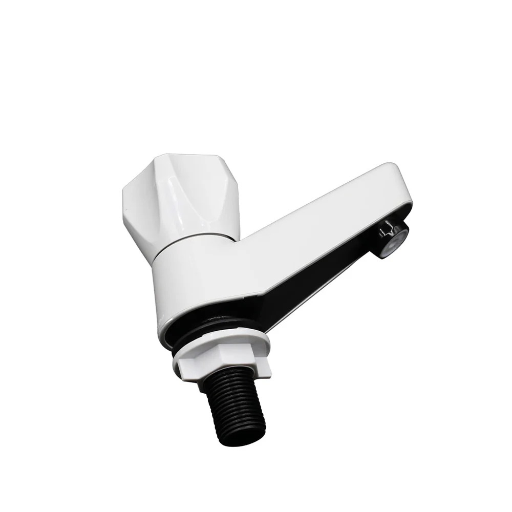 Picture of WATERTEC PVC Plastic Pillar Tap/Fixed basin tap (White)