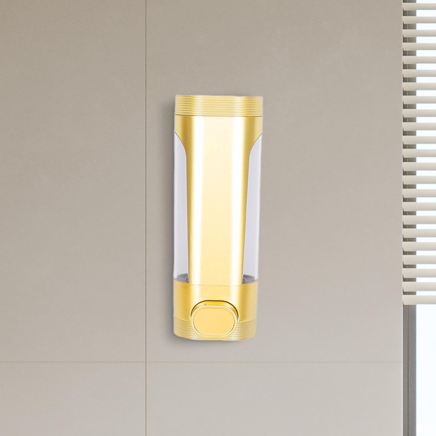 Picture of Wall Mounted Soap Dispenser 400ml Shower Dispenser for Family Shower Kitchen Gold | Soap Dishes & Dispensers | Bath-china
