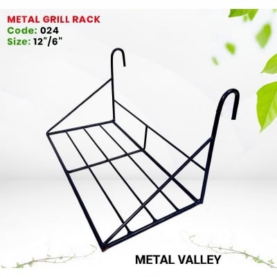 Picture of Metal Grill planter rack 12" ×6" (Black)