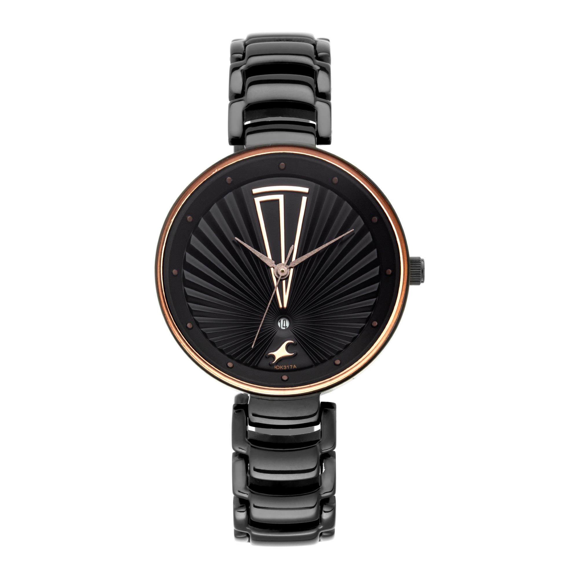 Picture of Fastrack - Ruffles Black Dial Stainless Steel Strap Watch