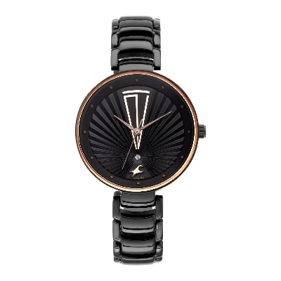Picture of Fastrack - Ruffles Black Dial Stainless Steel Strap Watch