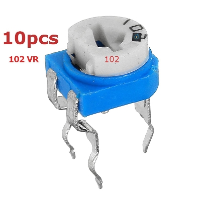 Picture of 10Pcs- RM065 VR 1K Ohm 102 (Silver)