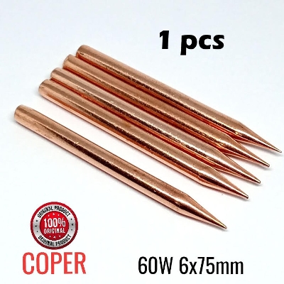 Picture of 60W Soldering Iron Coper Bit, Iron Tip High quality Coper Replaceable (Gold)
