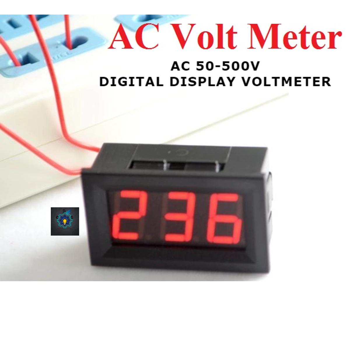 Picture of AC 50-500V Digital Display Voltmeter (Black)