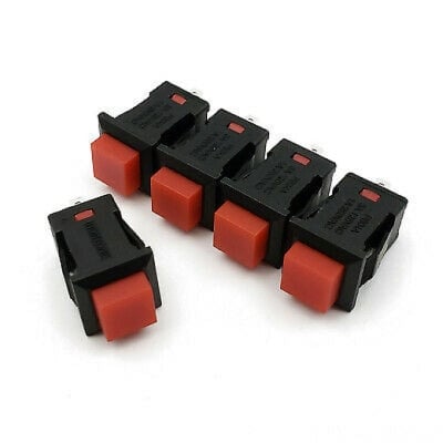 Picture of Push Switch 2pin, Red- 5pcs (Red)