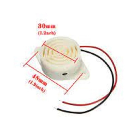 Picture of Best Quality 3-24V Piezo Buzzer Alarm Continuous Tone (White)