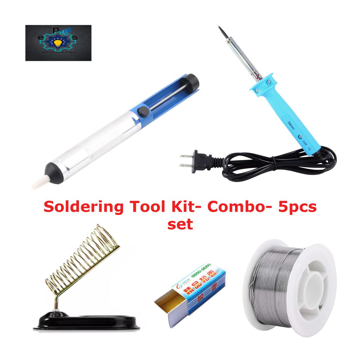 Picture of Soldering Tool Kit- Combo- 5pcs set (Multicolor)