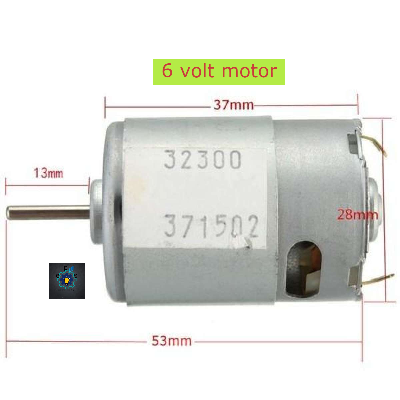 Picture of 6 Volt high Speedy and high Energetic DC Motor (Silver)