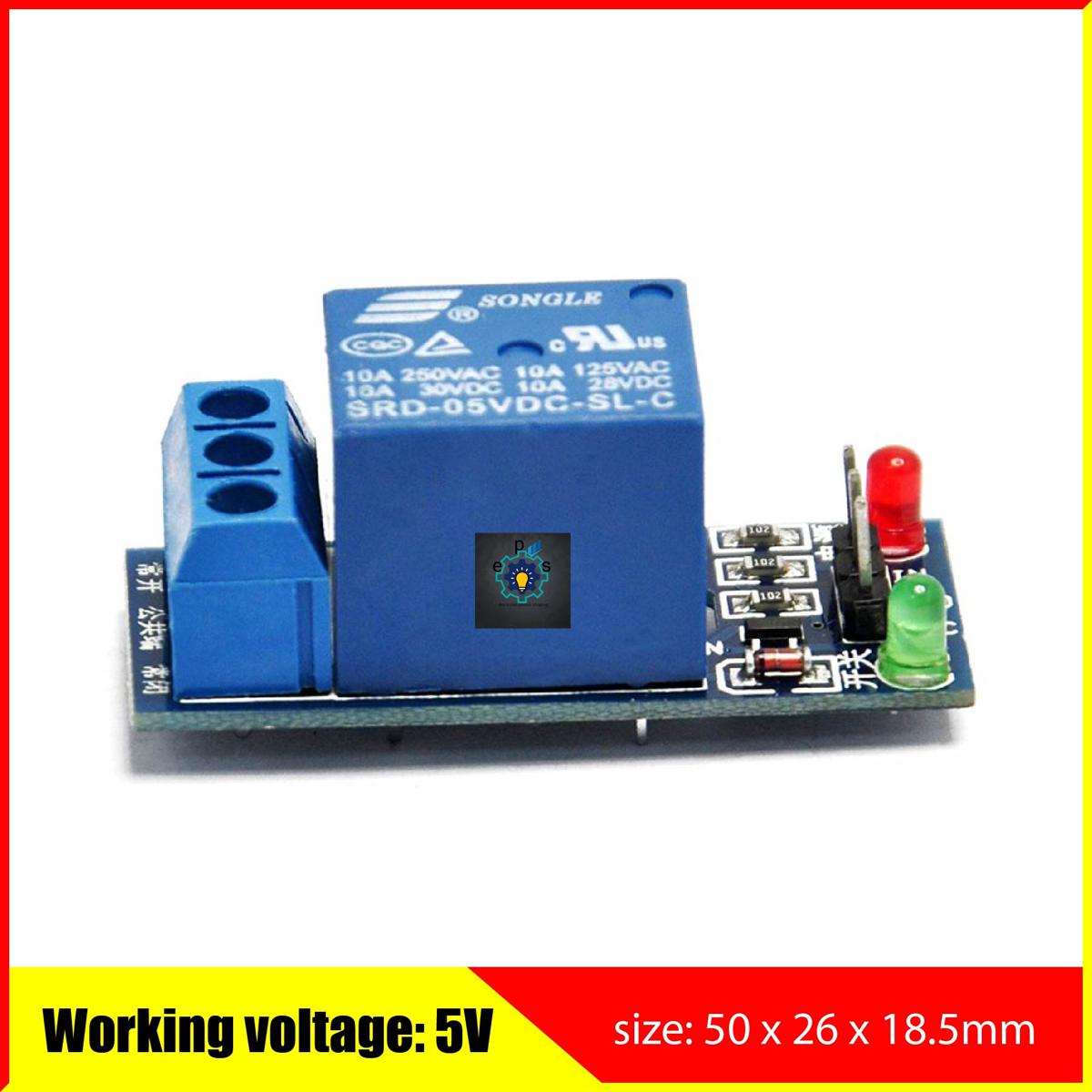Picture of 5V 1 Channel Relay Module (Multicolor)