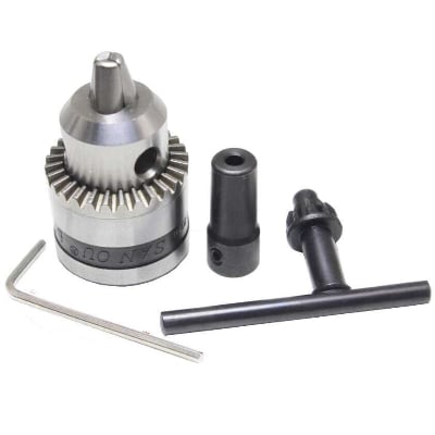 Picture of Electric Drill Drill 0.02-1 / 4 Inch (0.6-6mm) Mount B10 Fit 0.19 Inch (5mm) Motor Shaft Model Power Tool For 775 Motor (Black)