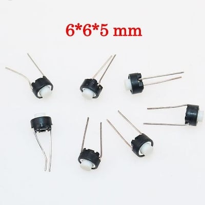 Picture of 2 Pin Tactile Switch Round-10pcs (Multicolor)