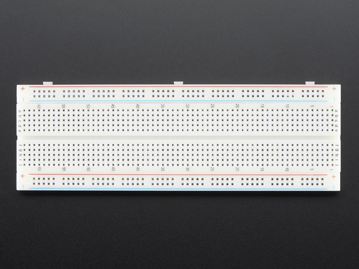 Picture of Prototype Breadboard 16.5X5.5 CM 830 Holes Solderless Universal Prototype for Test Develop DIY for Arduino Uno R3 (MB102) (White)