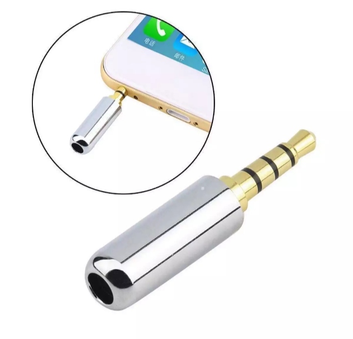 Picture of 1 Pcs 3.5mm 4 Pole DIGITAL Steel Jack-Black