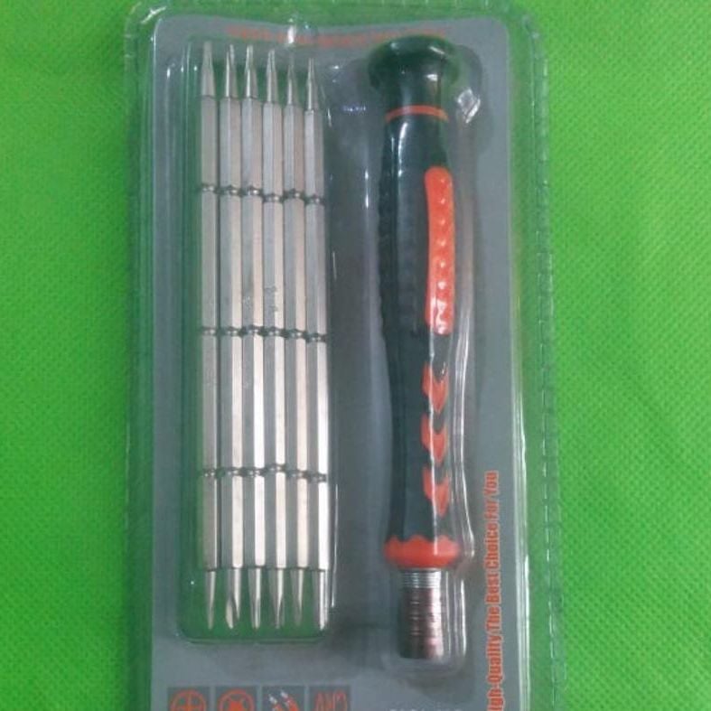 Picture of SW-1019 6 In 1 DUAL Ends High Precision 6 In 1 Screwdriver Telecommunication Interchangeable Screwdriver Tool Sets Professional For Mobile Tablet Repair Disassemble (Multicolor)