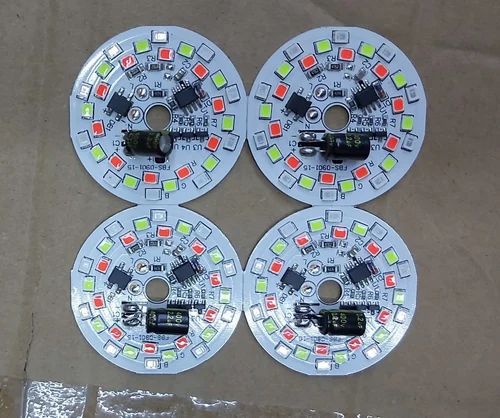 Picture of RGB 7 Color LED Lamp Plate AC220V 16W Smart Dual SMD IC lamp Board No Need Adapter Replace LED Lodine 50W 18W 15W SMD 2835 Plate (Multicolor)