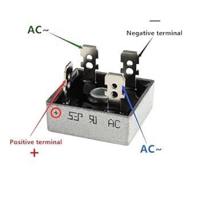 Picture of Silver KBPC3510 1000 Volt Bridge Rectifier 3510 Diode 35A 1000V AC To DC Single Phase Metal Housing 4 Pins Leads 35A Diode 1000V KBPC3510Bridge Rectifier 3510 Full Wave Bridge Rectifier Diode (Multicolor)