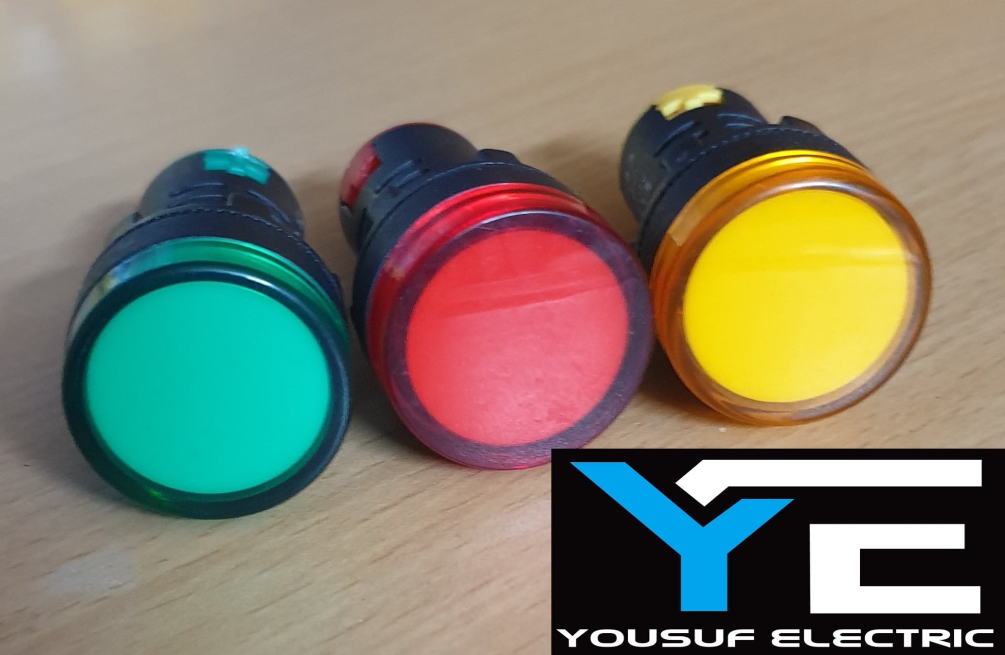 Picture of Indicator Light Panel lamp Indicating light Panel Indicator Lights 22mm AC 220V LED Panel Indicator Lights Lamp For Industry - Multicolor