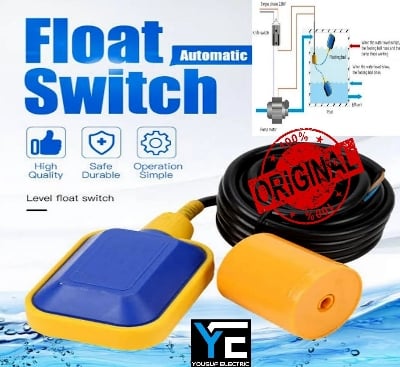 Picture of Float Switch Fluid Water Level Sensor Controller For Water Pump/Motor With Weight & cable Fully Automatic float level water controler switch - Blue