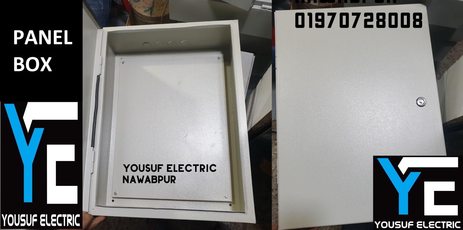 Picture of Distribution Box 18X12X6 Panel Box Sdb Box Db box mdb box steel box Board Industrial Box - Off White